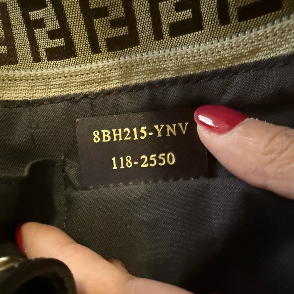 fendi zucchino canvas tote with charms. excellent condition. - Picture 6 of 10
